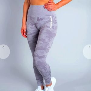 LiveSore Fire Seamless Leggings--Lavender Camo